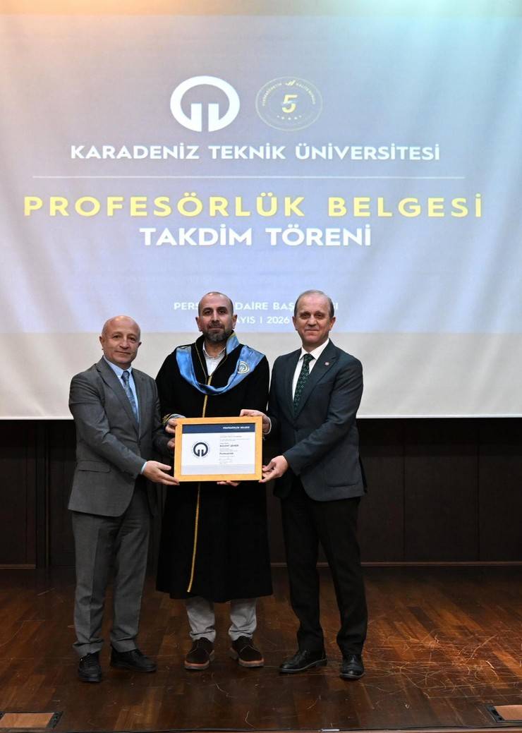 KTÜ’de Profesörlük Belgesi Takdim Töreni Gerçekleştirildi 15