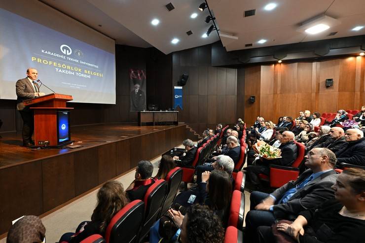 KTÜ’de Profesörlük Belgesi Takdim Töreni Gerçekleştirildi 2