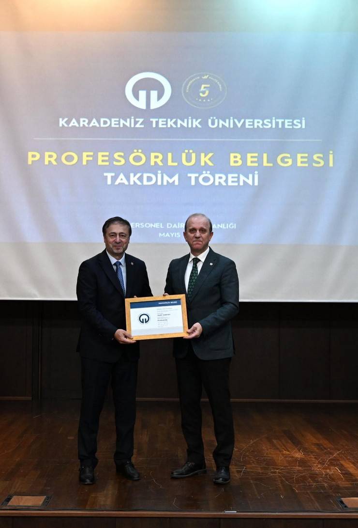 KTÜ’de Profesörlük Belgesi Takdim Töreni Gerçekleştirildi 29