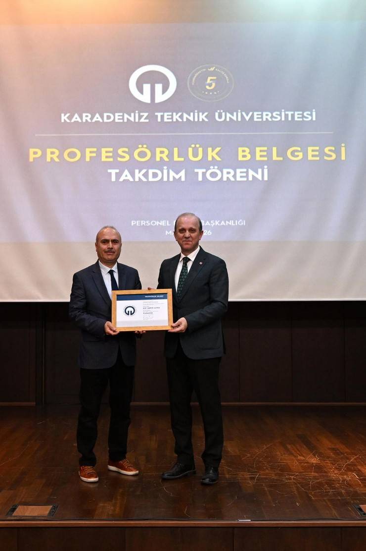 KTÜ’de Profesörlük Belgesi Takdim Töreni Gerçekleştirildi 30