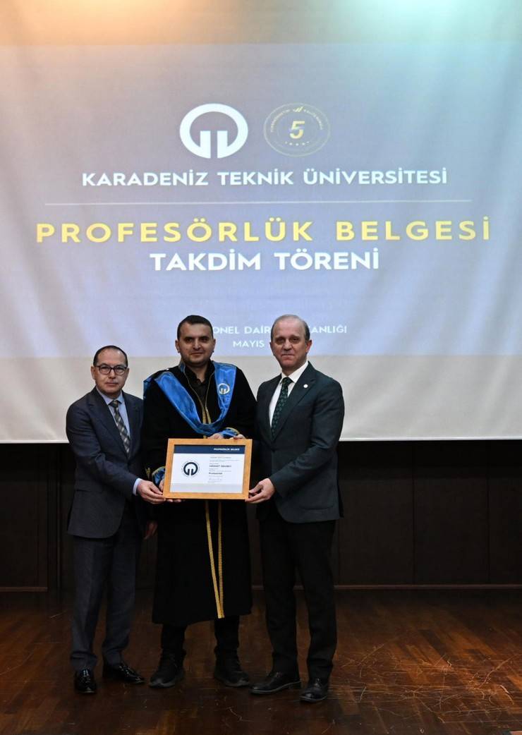 KTÜ’de Profesörlük Belgesi Takdim Töreni Gerçekleştirildi 7