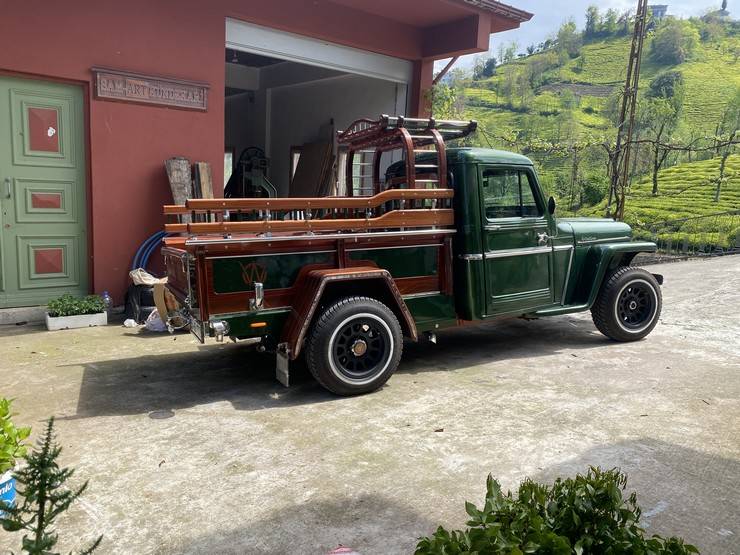 Kündekari ustasından, hurda arazi araca ahşap dokunuş 11