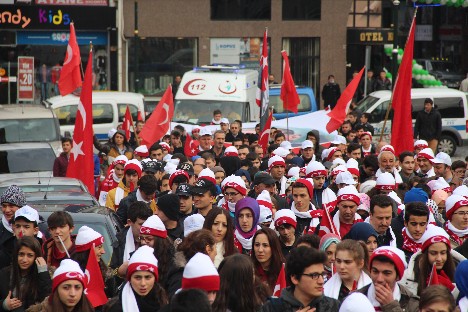 Rize'de Sarıkamış Yürüyüşü Düzenlendi 58