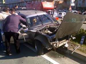 Rize'de Trafik Kazası