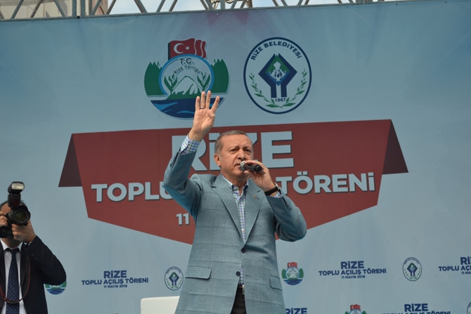 Cumhurbaşkanı Erdoğan Rize'de 101