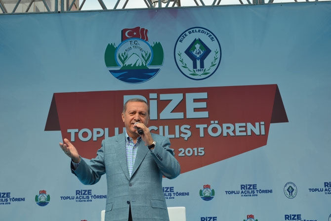 Cumhurbaşkanı Erdoğan Rize'de 105