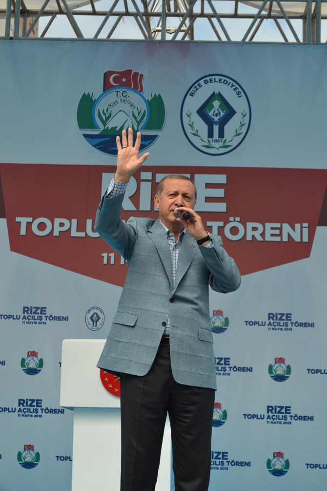 Cumhurbaşkanı Erdoğan Rize'de 65