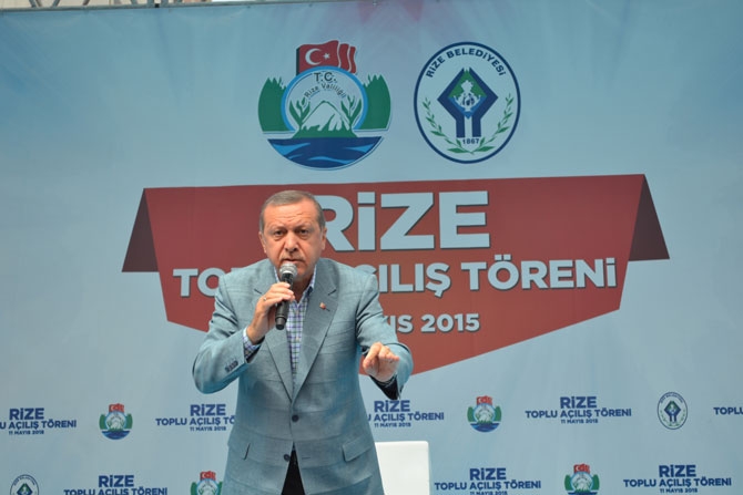 Cumhurbaşkanı Erdoğan Rize'de 70