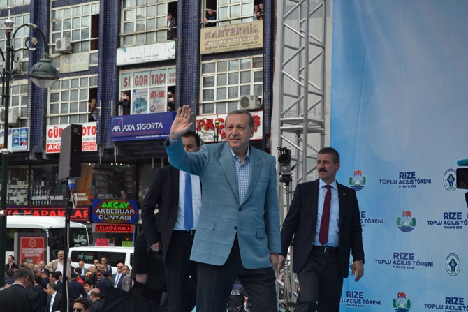 Cumhurbaşkanı Erdoğan Rize'de 85