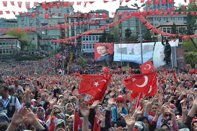 Cumhurbaşkanı Erdoğan Rize'de 91