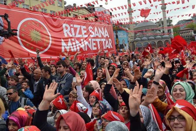 Cumhurbaşkanı Erdoğan’a Rize'de Büyük Sevgi 116