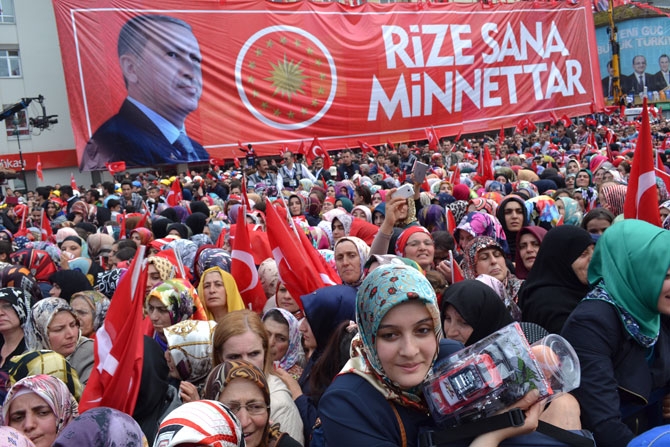Cumhurbaşkanı Erdoğan’a Rize'de Büyük Sevgi 148