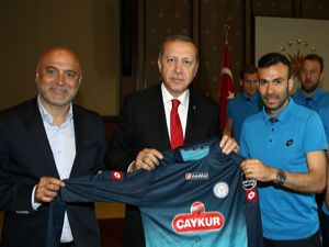 Rizespor'dan Cumhurbaşkanı Erdoğan'a Ziyaret