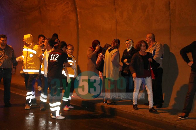 Rize’de Tünelde Korkunç Kaza 1 Ölü, 20 Yaralı 3