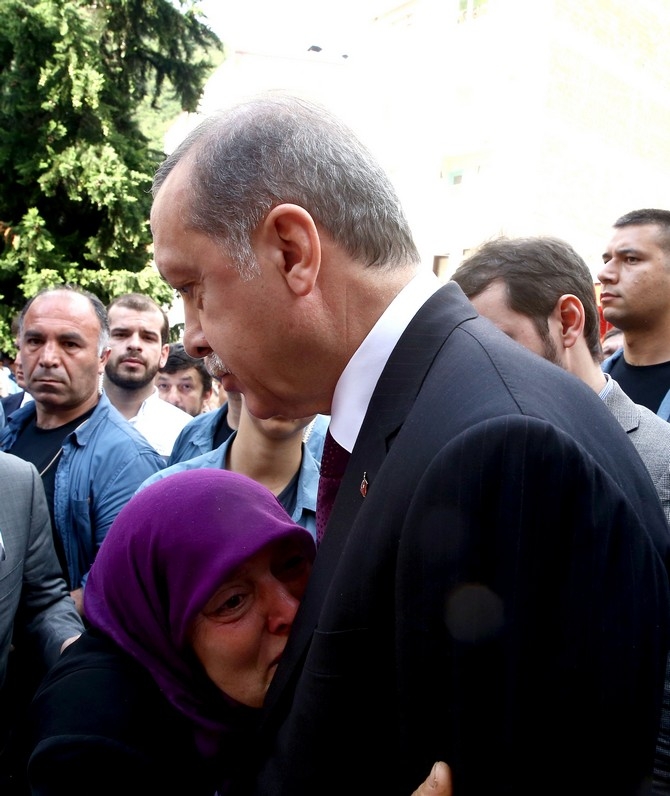 Erdoğan Şehit Ahmet Çamur'un Cenazesine Katıldı 7