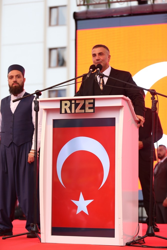 Rize, Sedat Peker'i Bağrına Bastı 122