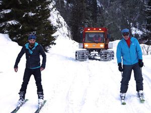 Rize Ayder'de "Paletli Taksi" İle Kar Gezintisi