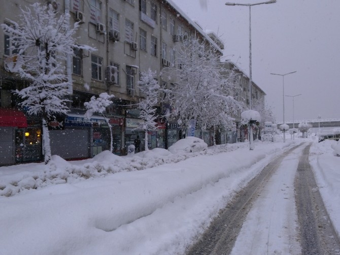 Rize'de Kar Yağışı Etkisini Sürdürüyor 20