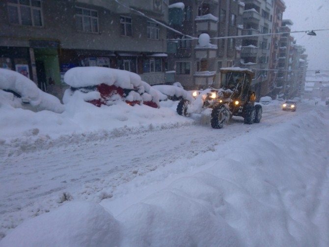 Rize'de Kar Yağışı Etkisini Sürdürüyor 32