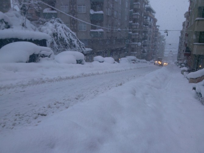 Rize'de Kar Yağışı Etkisini Sürdürüyor 33
