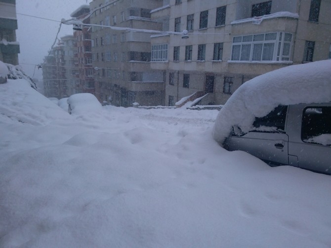 Rize'de Kar Yağışı Etkisini Sürdürüyor 34