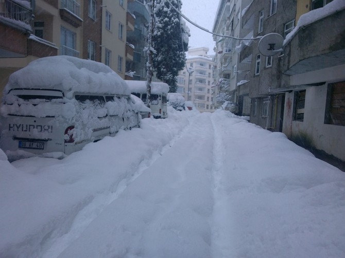 Rize'de Kar Yağışı Etkisini Sürdürüyor 38