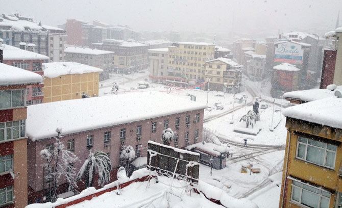 Rize'de Kar Yağışı Etkisini Sürdürüyor 42