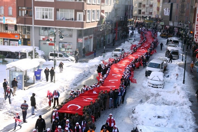 Rize, Sarıkamış Şehitleri İçin Tekbirlerle Yürüdü 13