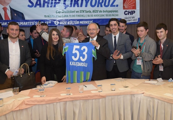 CHP Genel Başkanı Kılıçdaroğlu Rize’de 65