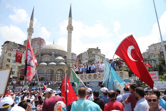 Rize’de Milli İrade Nöbeti Devam Ediyor‏ 12