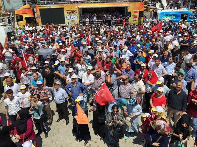 Rize’de Milli İrade Nöbeti Devam Ediyor‏ 21