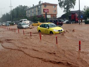 Rize'de Şiddetli Yağış 3 İlçeyi Felç Etti !