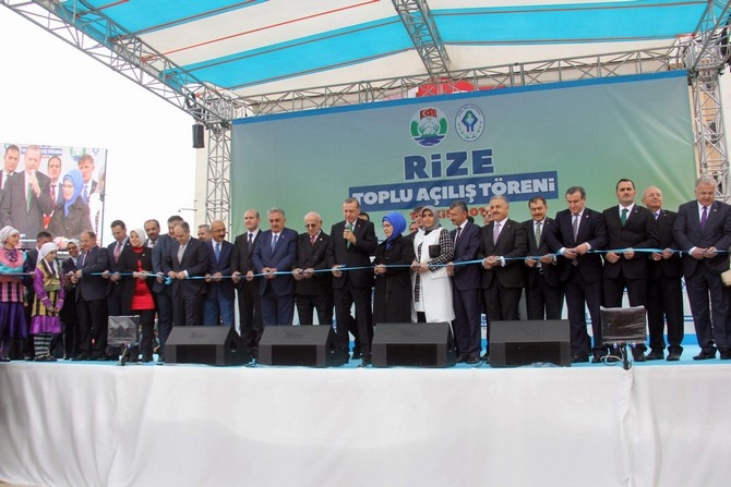 Cumhurbaşkanı Erdoğan Rize'de toplu açılış törenine katıldı 10