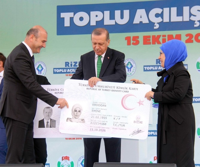 Cumhurbaşkanı Erdoğan Rize'de toplu açılış törenine katıldı 14