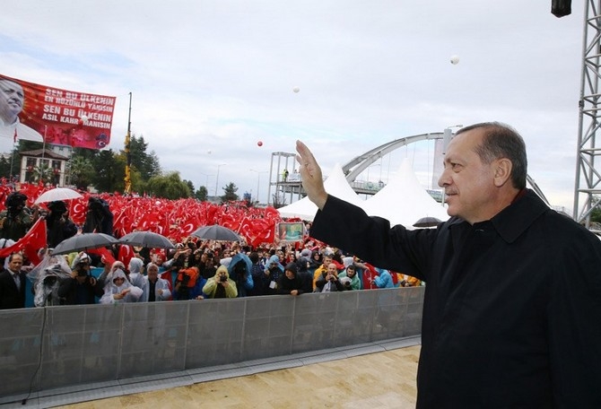 Cumhurbaşkanı Erdoğan Rize'de toplu açılış törenine katıldı 18