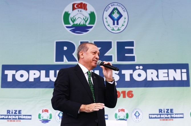 Cumhurbaşkanı Erdoğan Rize'de toplu açılış törenine katıldı 30
