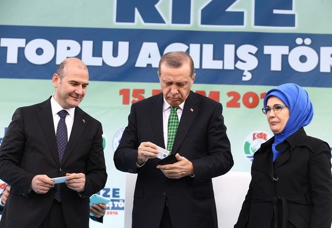 Cumhurbaşkanı Erdoğan Rize'de toplu açılış törenine katıldı 40
