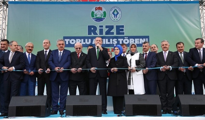 Cumhurbaşkanı Erdoğan Rize'de toplu açılış törenine katıldı 41