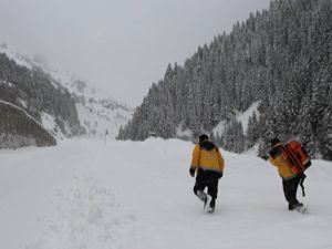 Rize'de Sağlık ekiplerinin "kar tatbikatı" gerçeği aratma