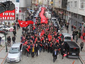 Rize'de STK'lar Teröre Lanet İçin Yürüdü