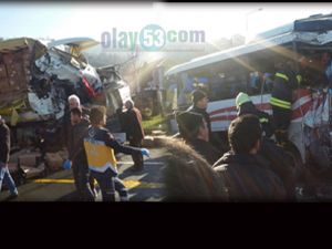 Rize'de Korkunç Kaza