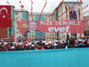 Rize Cumhurbaşkanı Erdoğan'ı Bekliyor