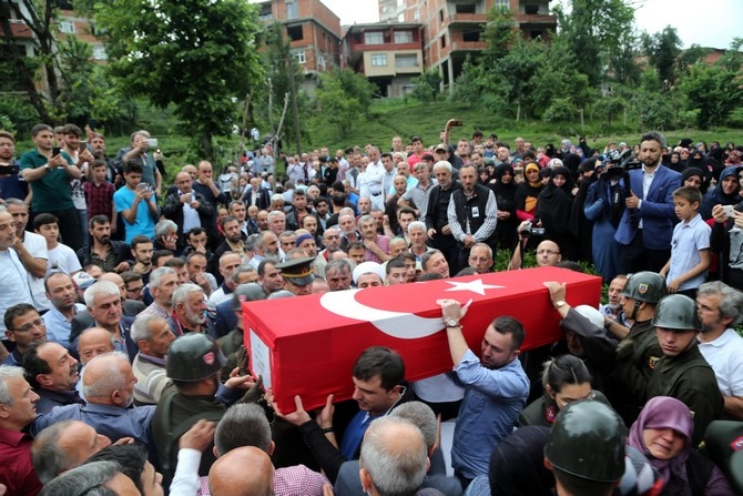 Rize Şehidi Fazlıoğlu'nun Cenazesi Rize'de 3