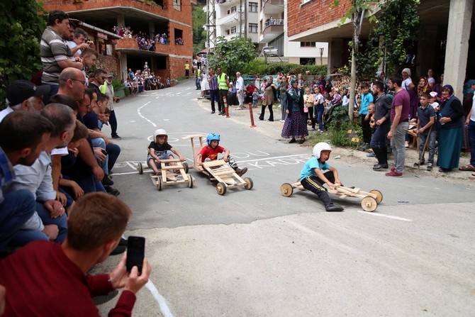 Rize'de "Laz Ralli" tahta araba şenliği 5