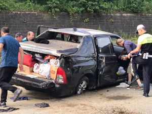 Rize’de Trafik Kazası 4 Yaralı
