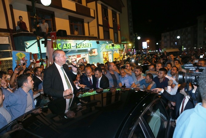 Cumhurbaşkanı Erdoğan Babaocağı Rize'de 2