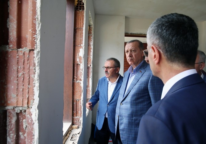 Cumhurbaşkanı Erdoğan Rize'de İncelemede Bulundu 13
