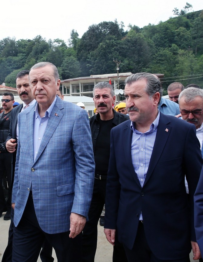 Cumhurbaşkanı Erdoğan Rize'de İncelemede Bulundu 8