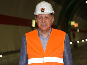 Cumhurbaşkanı Erdoğan Ovit Tüneli'nde İncelemelerde Bulundu