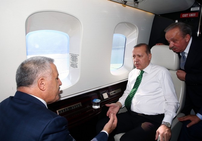 Cumhurbaşkanı Erdoğan, Bölgedeki Yatırımlarını Havadan İnceledi 2